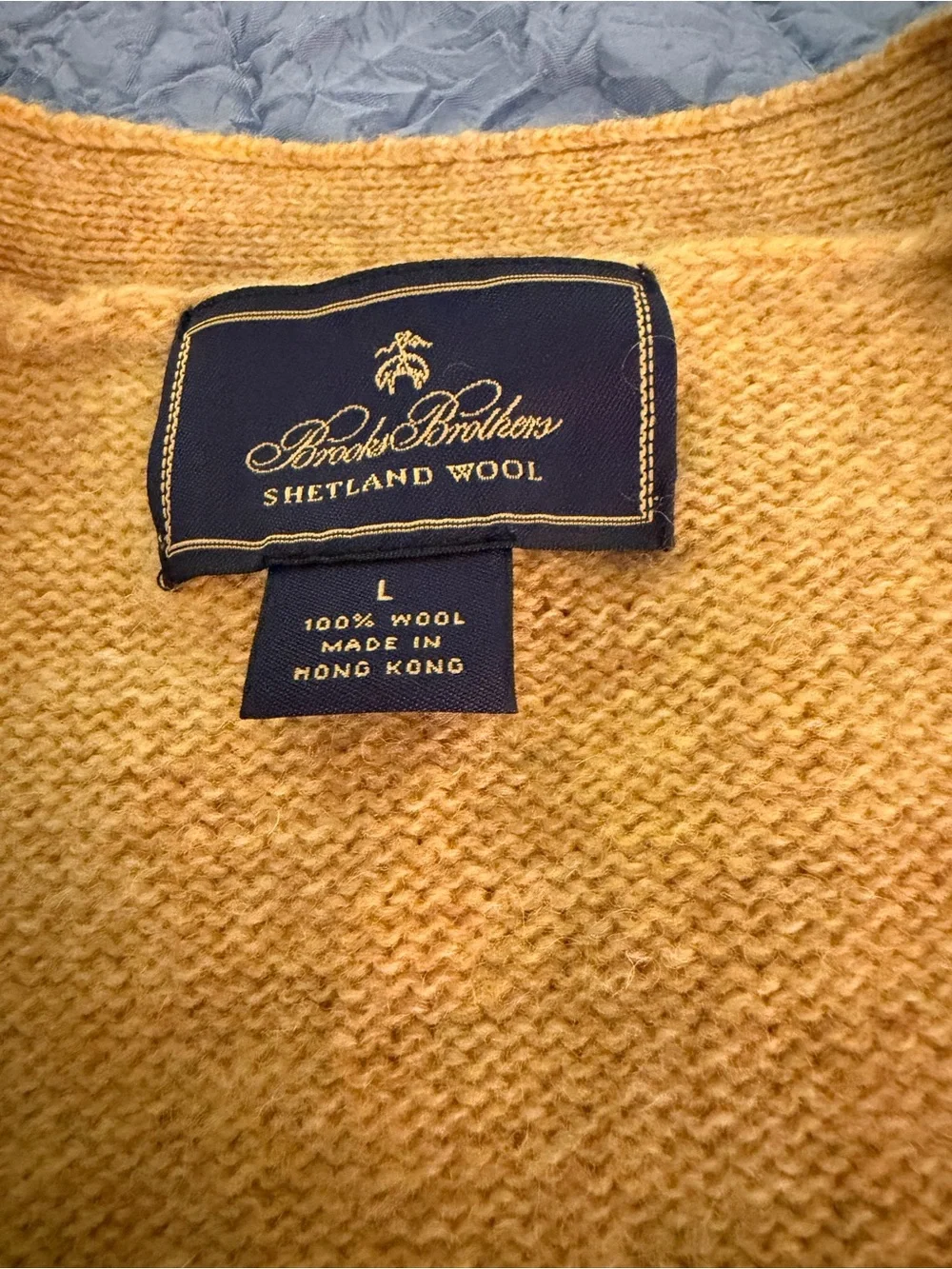 Brooks Brothers 100% wool mustard Yellow Vest Men’s Medium